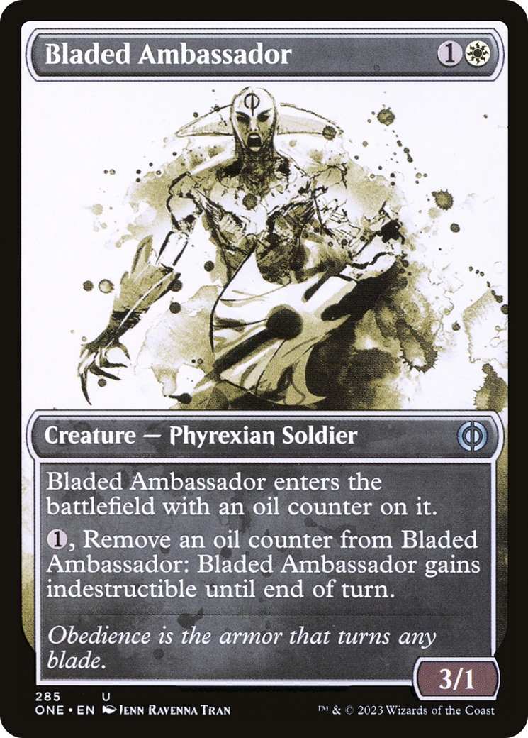 Bladed Ambassador (Showcase Ichor) [Phyrexia: All Will Be One] | Mindsight Gaming