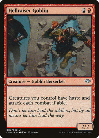 Hellraiser Goblin [Duel Decks: Speed vs. Cunning] | Mindsight Gaming