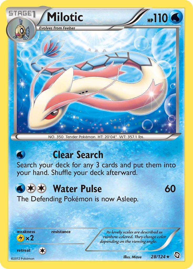 Milotic (28/124) (Theme Deck Exclusive) [Black & White: Dragons Exalted] | Mindsight Gaming