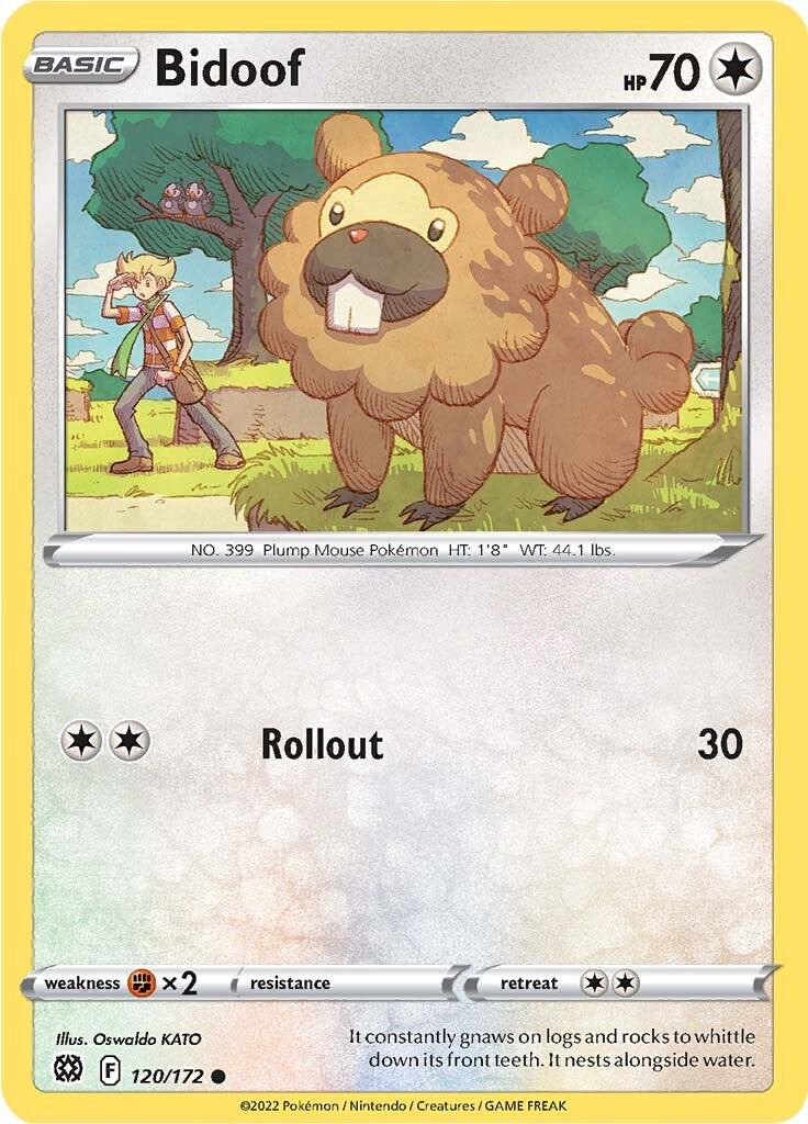 Bidoof (120/172) [Sword & Shield: Brilliant Stars] | Mindsight Gaming