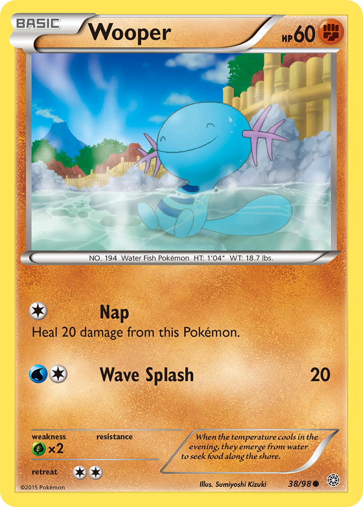 Wooper (38/98) [XY: Ancient Origins] | Mindsight Gaming