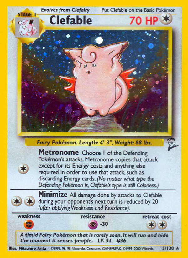 Clefable (5/130) [Base Set 2] | Mindsight Gaming