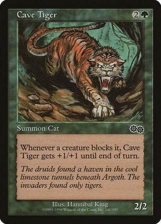 Cave Tiger [Urza's Saga] | Mindsight Gaming