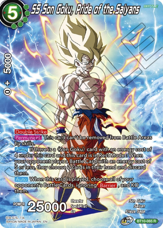 SS Son Goku, Pride of the Saiyans (BT10-065) [Theme Selection: History of Son Goku] | Mindsight Gaming