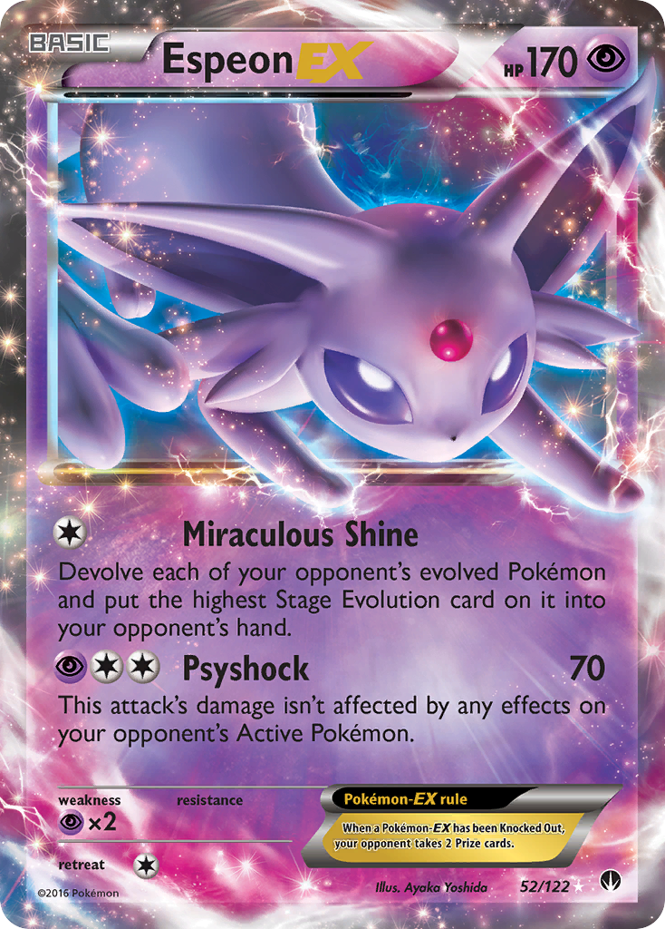 Espeon EX (52/122) [XY: BREAKpoint] | Mindsight Gaming