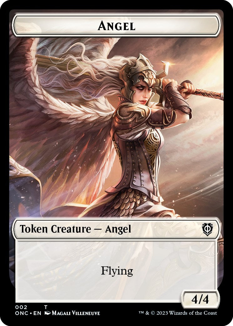 Soldier (007) // Angel Double-Sided Token [Phyrexia: All Will Be One Commander Tokens] | Mindsight Gaming