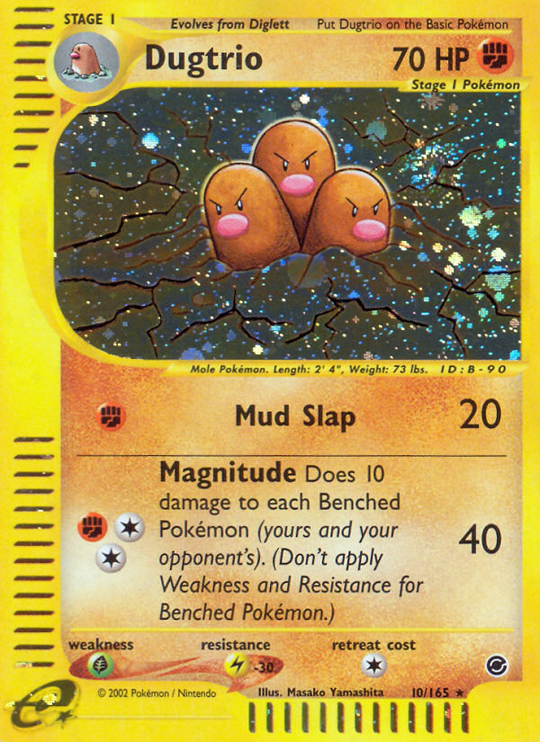 Dugtrio (10/165) [Expedition: Base Set] | Mindsight Gaming