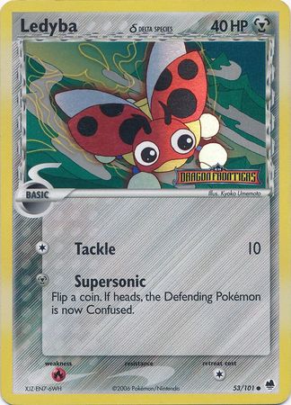 Ledyba (53/101) (Delta Species) (Stamped) [EX: Dragon Frontiers] | Mindsight Gaming