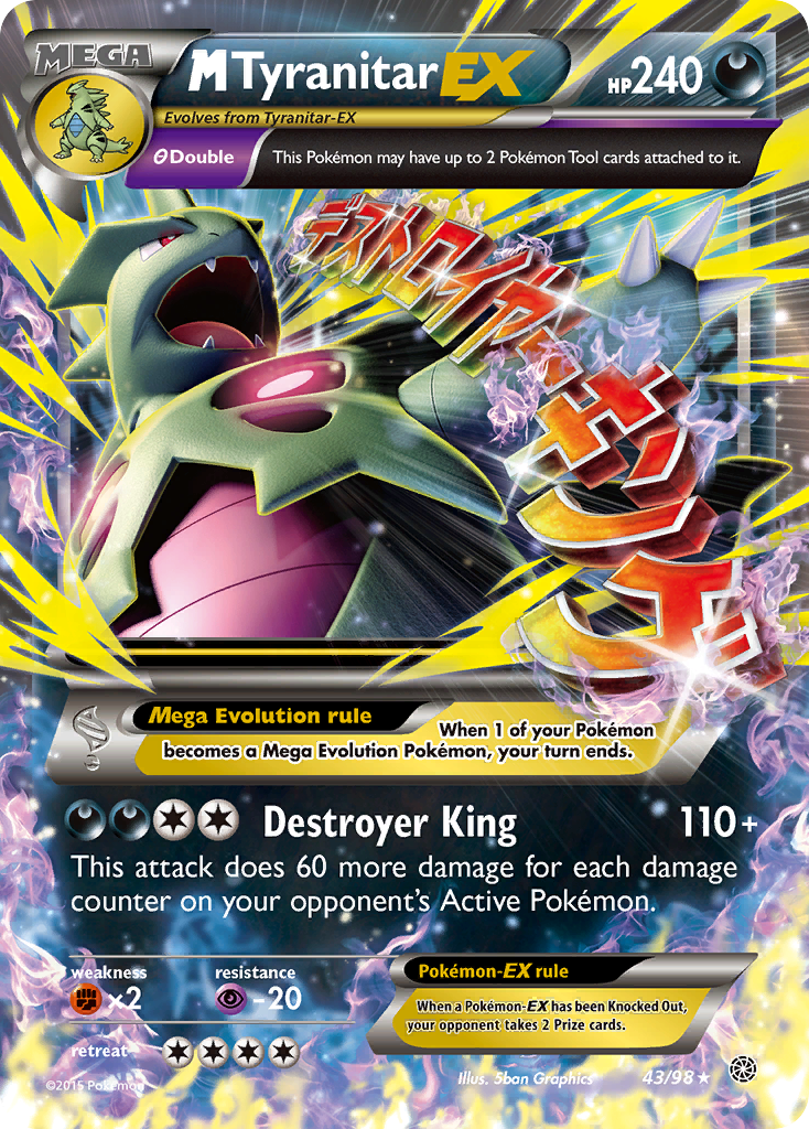 M Tyranitar EX (43/98) [XY: Ancient Origins] | Mindsight Gaming