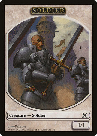 Soldier Token [Tenth Edition Tokens] | Mindsight Gaming