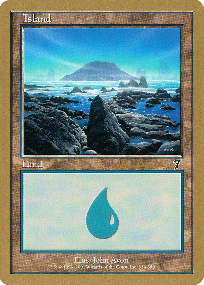 Island (ab334) (Alex Borteh) [World Championship Decks 2001] | Mindsight Gaming