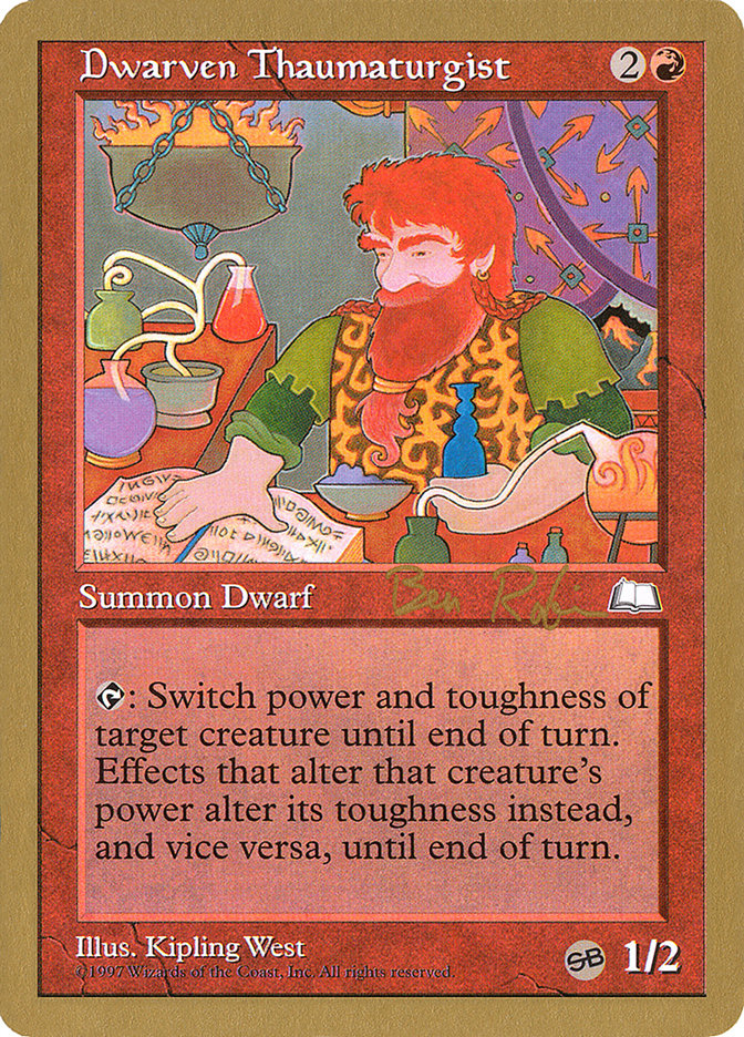 Dwarven Thaumaturgist (Ben Rubin) (SB) [World Championship Decks 1998] | Mindsight Gaming