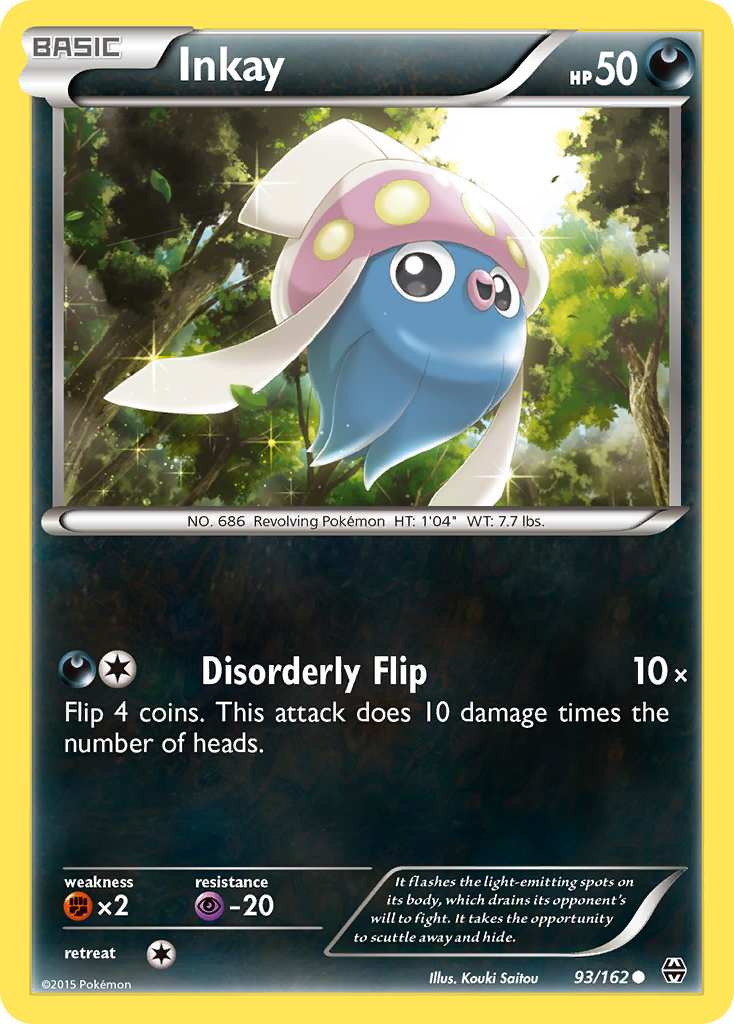 Inkay (93/162) [XY: BREAKthrough] | Mindsight Gaming