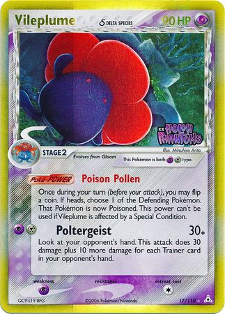 Vileplume (17/110) (Delta Species) (Stamped) [EX: Holon Phantoms] | Mindsight Gaming