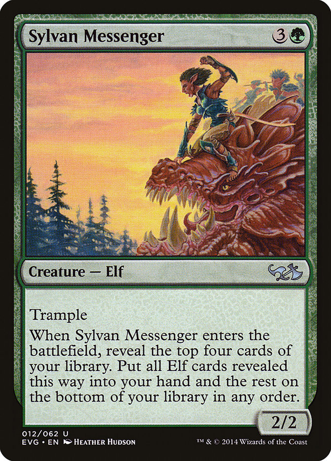 Sylvan Messenger (Elves vs. Goblins) [Duel Decks Anthology] | Mindsight Gaming