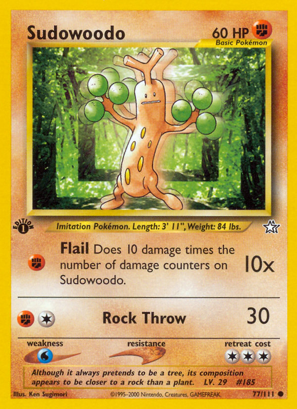 Sudowoodo (77/111) [Neo Genesis 1st Edition] | Mindsight Gaming