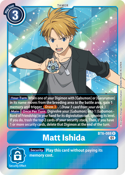 Matt Ishida [BT6-088] [Double Diamond] | Mindsight Gaming