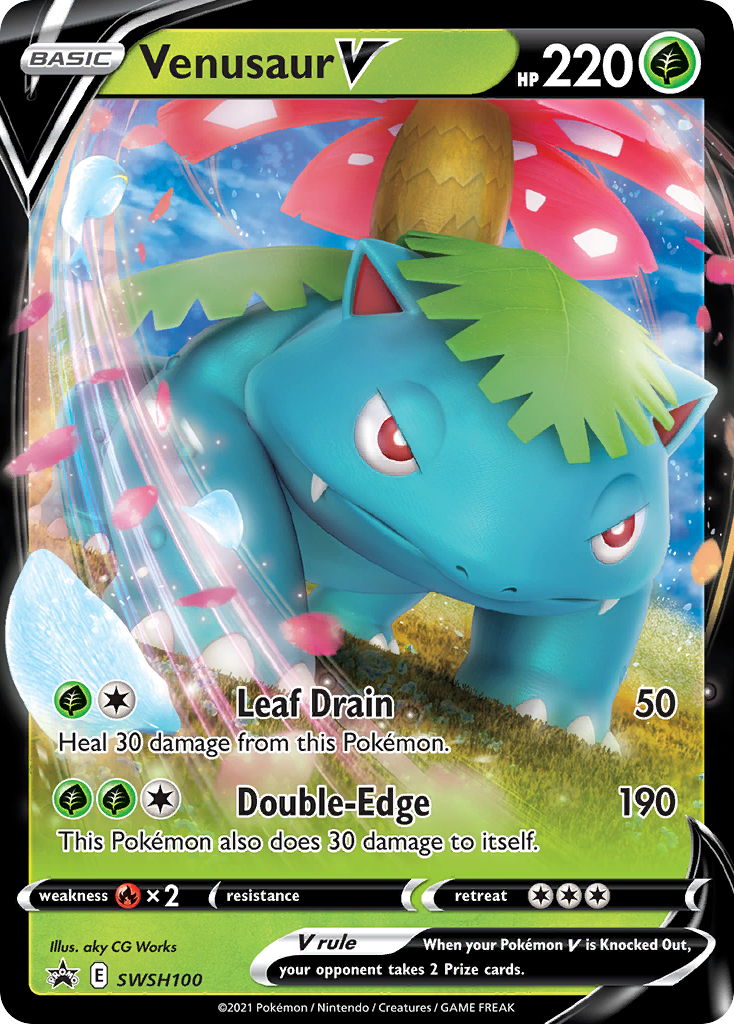 Venusaur V (SWSH100) [Sword & Shield: Black Star Promos] | Mindsight Gaming