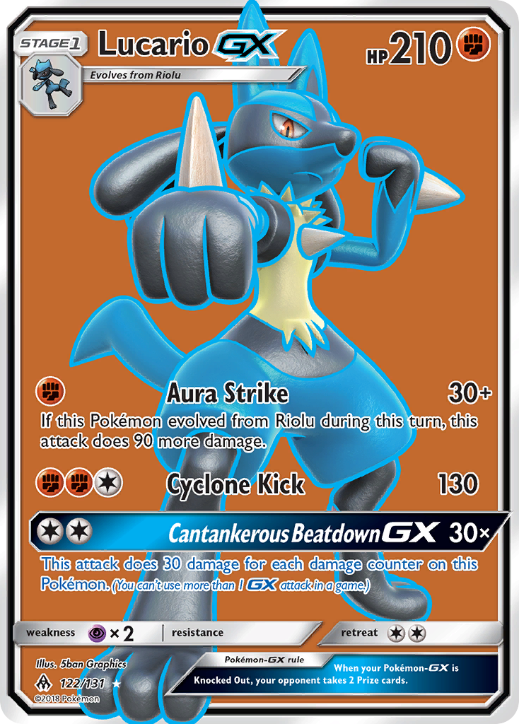 Lucario GX (122/131) [Sun & Moon: Forbidden Light] | Mindsight Gaming