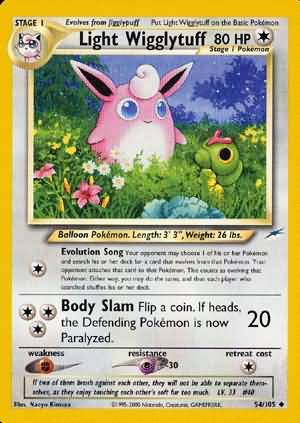 Light Wigglytuff (54/105) [Neo Destiny Unlimited] | Mindsight Gaming