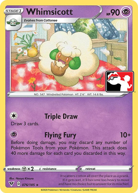 Whimsicott (076/185) [Prize Pack Series One] | Mindsight Gaming