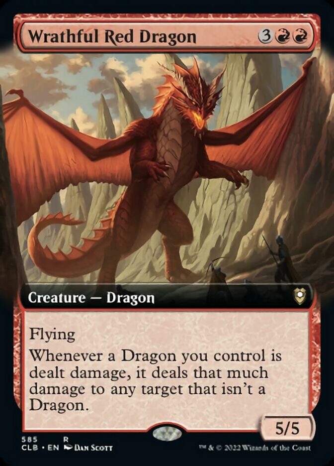 Wrathful Red Dragon (Extended Art) [Commander Legends: Battle for Baldur's Gate] | Mindsight Gaming