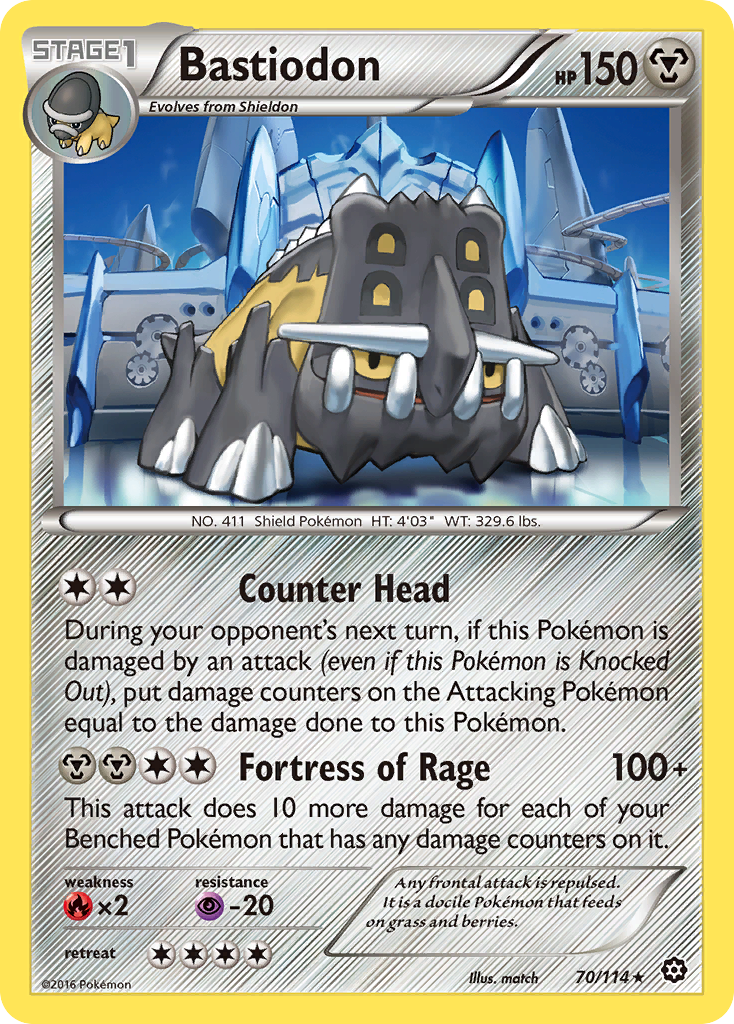 Bastiodon (70/114) [XY: Steam Siege] | Mindsight Gaming