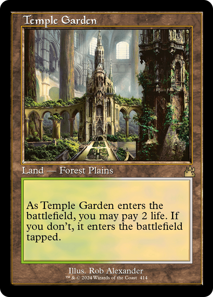 Temple Garden (Retro) [Ravnica Remastered] | Mindsight Gaming