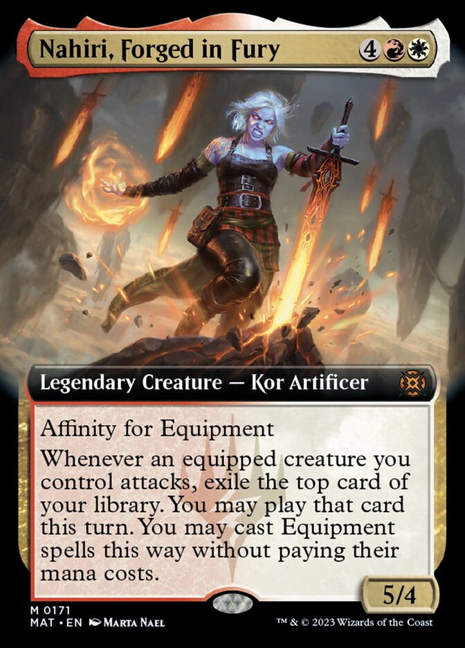 Nahiri, Forged in Fury (Extended Art) [March of the Machine: The Aftermath] | Mindsight Gaming