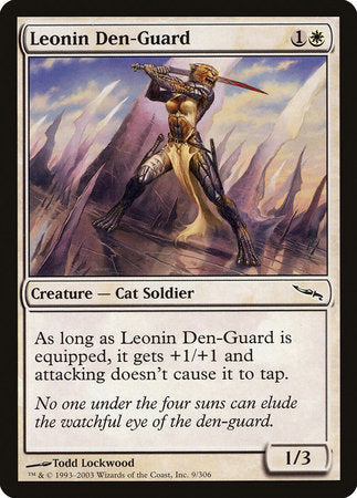 Leonin Den-Guard [Mirrodin] | Mindsight Gaming