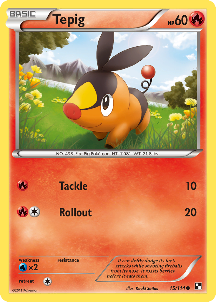 Tepig (15/114) [Black & White: Base Set] | Mindsight Gaming