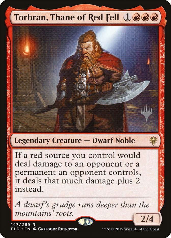 Torbran, Thane of Red Fell (Promo Pack) [Throne of Eldraine Promos] | Mindsight Gaming