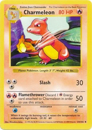 Charmeleon (24/102) [Base Set Shadowless Unlimited] | Mindsight Gaming