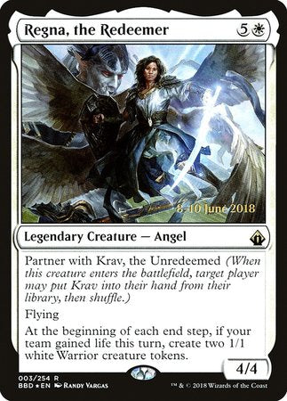 Regna, the Redeemer [Battlebond Promos] | Mindsight Gaming