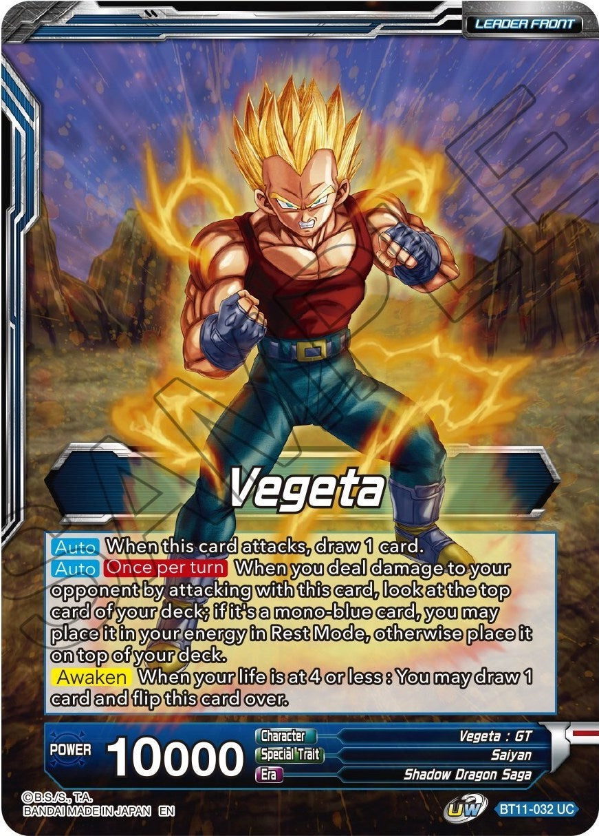 Vegeta // SS4 Vegeta, Ultimate Evolution (BT11-032) [Theme Selection: History of Vegeta] | Mindsight Gaming