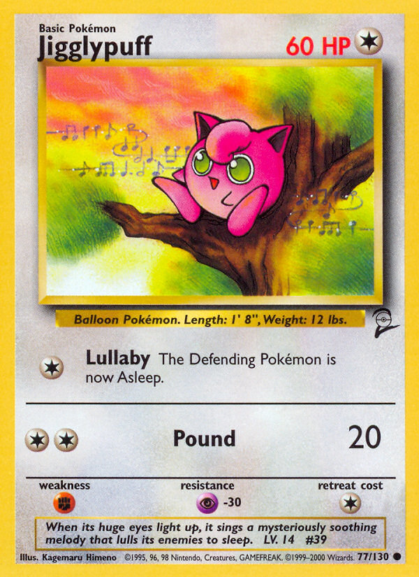 Jigglypuff (77/130) [Base Set 2] | Mindsight Gaming