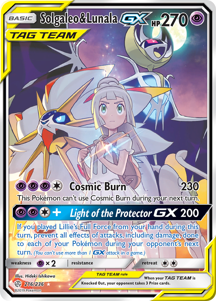 Solgaleo & Lunala GX (216/236) [Sun & Moon: Cosmic Eclipse] | Mindsight Gaming