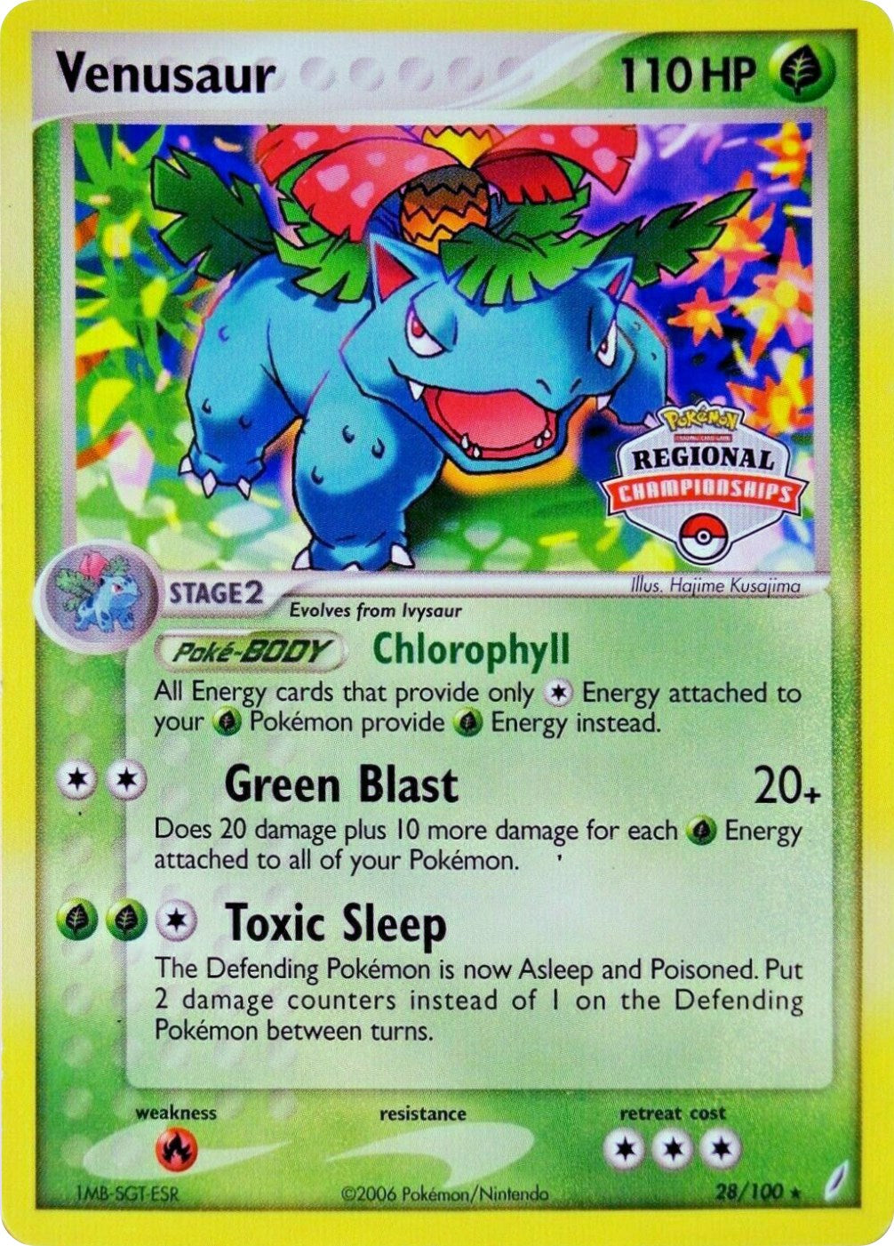 Venusaur (28/100) (Regional Championship Promo) [EX: Crystal Guardians] | Mindsight Gaming