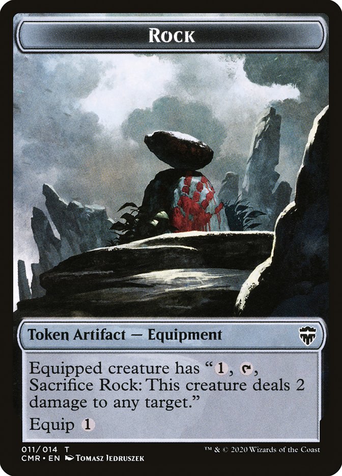 Golem // Rock Token [Commander Legends Tokens] | Mindsight Gaming