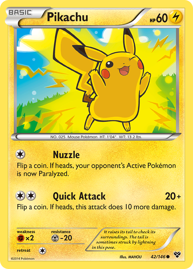 Pikachu (42/146) [XY: Base Set] | Mindsight Gaming