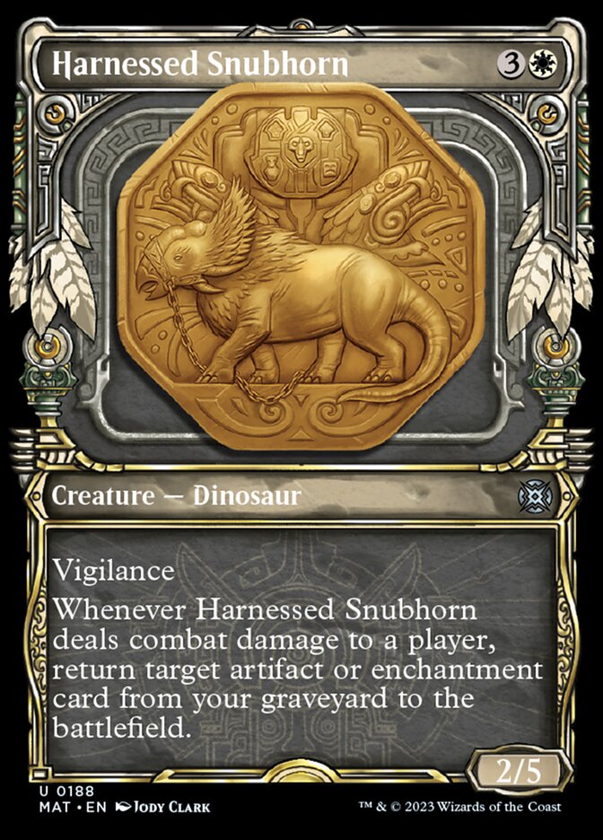 Harnessed Snubhorn (Showcase Halo Foil) [March of the Machine: The Aftermath] | Mindsight Gaming