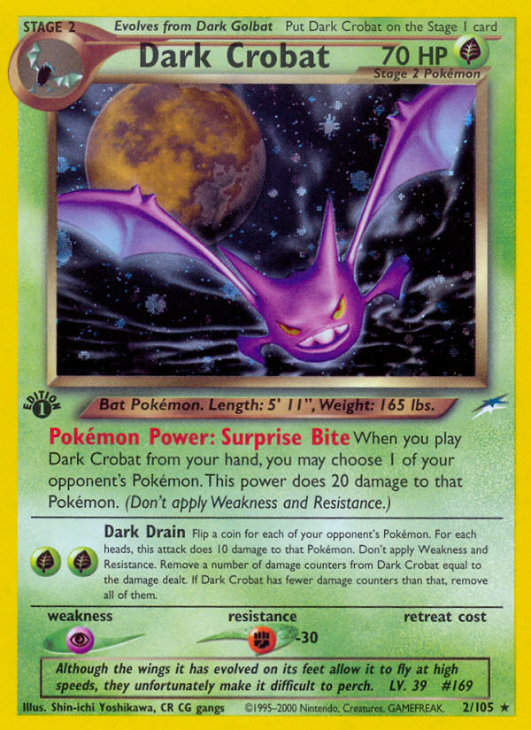 Dark Crobat (2/105) [Neo Destiny 1st Edition] | Mindsight Gaming