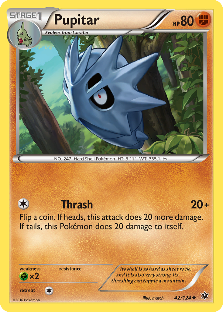 Pupitar (42/124) [XY: Fates Collide] | Mindsight Gaming