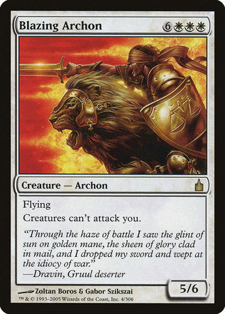 Blazing Archon [Ravnica: City of Guilds] | Mindsight Gaming