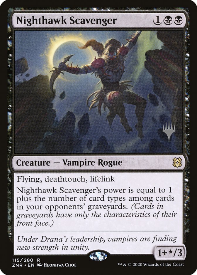 Nighthawk Scavenger (Promo Pack) [Zendikar Rising Promos] | Mindsight Gaming