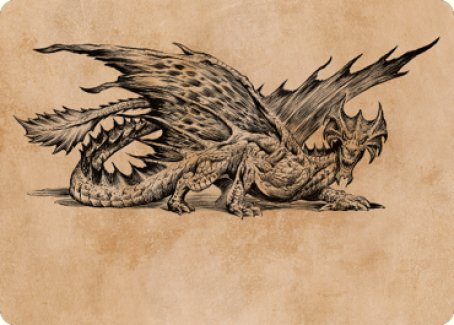 Ancient Brass Dragon Art Card (49) [Commander Legends: Battle for Baldur's Gate Art Series] | Mindsight Gaming