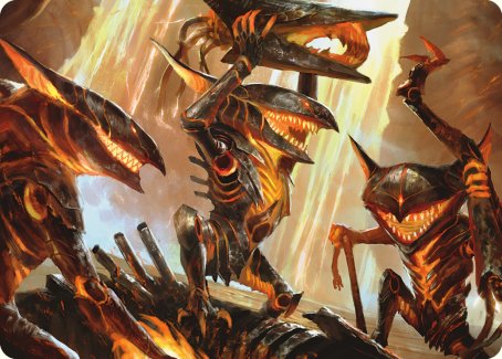 Gleeful Demolition Art Card [Phyrexia: All Will Be One Art Series] | Mindsight Gaming