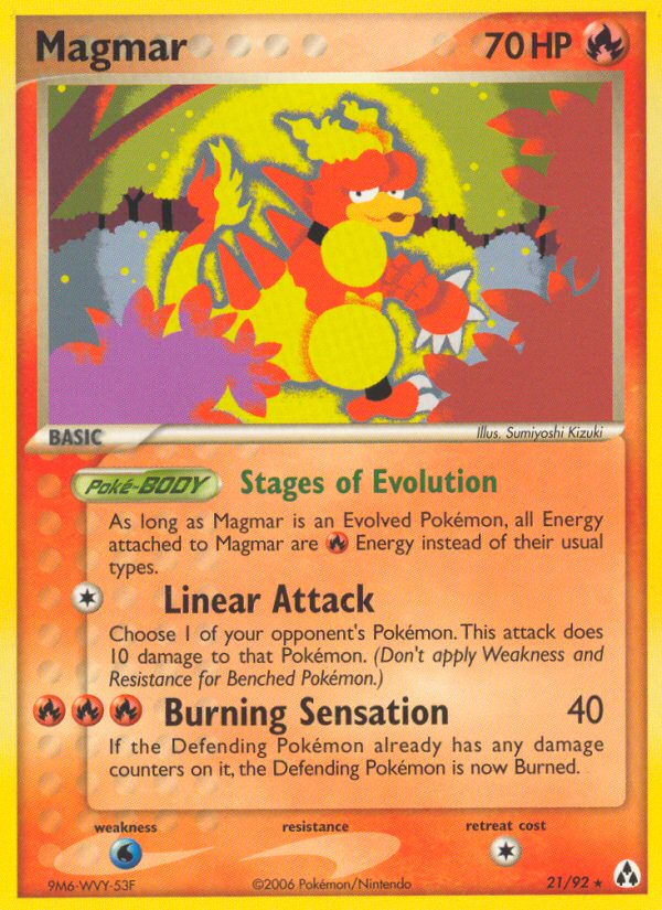 Magmar (21/92) [EX: Legend Maker] | Mindsight Gaming