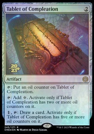 Tablet of Compleation [Phyrexia: All Will Be One Prerelease Promos] | Mindsight Gaming