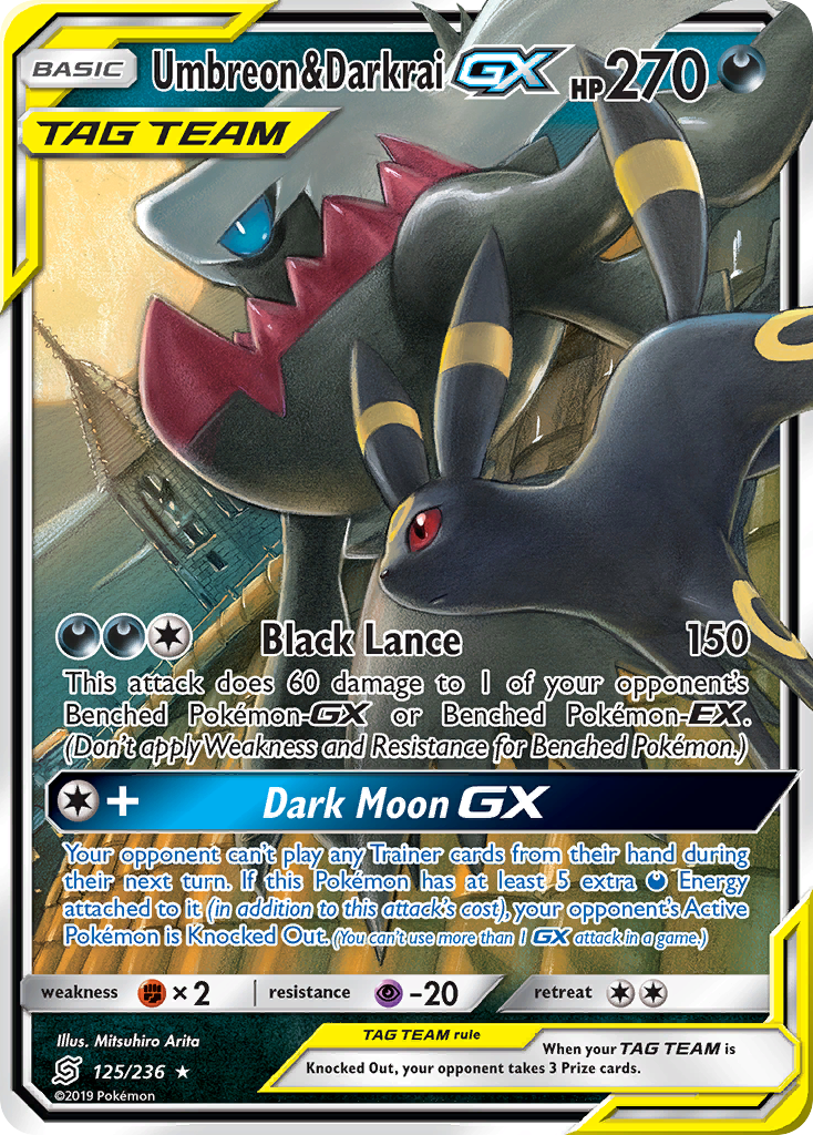 Umbreon & Darkrai GX (125/236) [Sun & Moon: Unified Minds] | Mindsight Gaming